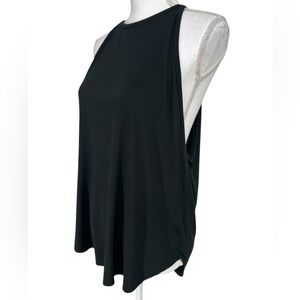 STRUT-THIS / Black Modern Tank Top / Medium / Goth Emo Athleisure Activewear